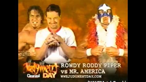 wwe judgment day 2003 rowdy roddy piper